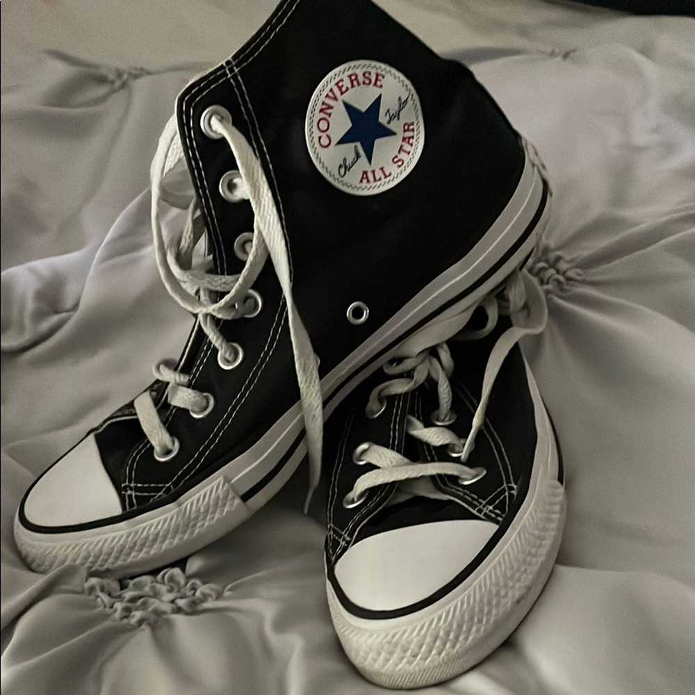 Converse Black and White High-Top Sneakers